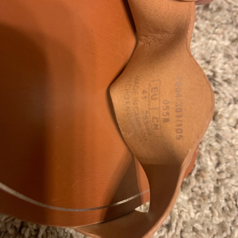 Zara Basic Collection Leather Wavy Strap Sandals - image 4